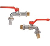 Кран шаровой с наружной резьбой, спускной с насадкой для шланга тип BVR-C