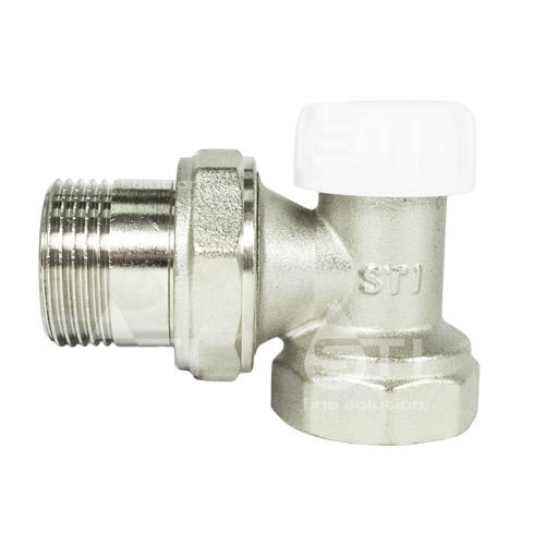 Клапан запорный угловой 1/2″ STI