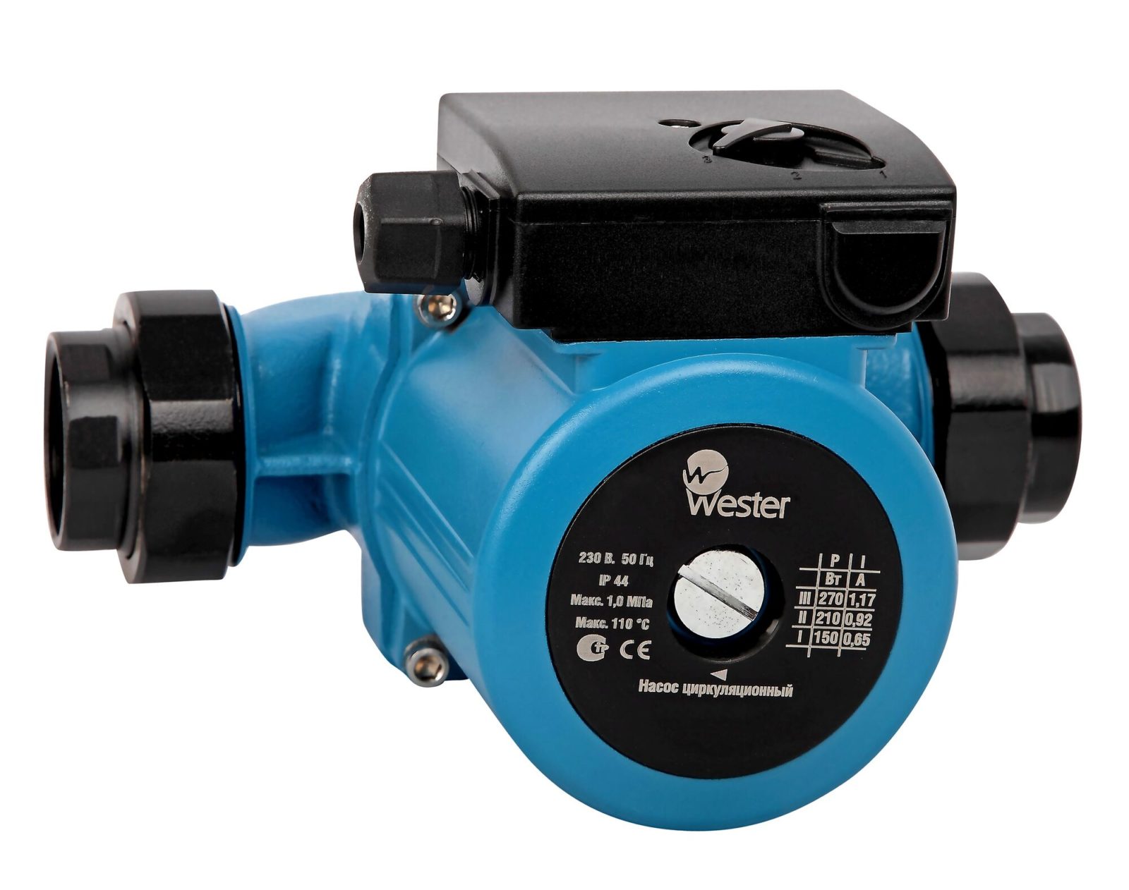 Насос циркуляционный Wester WCP 25-80G, 180мм