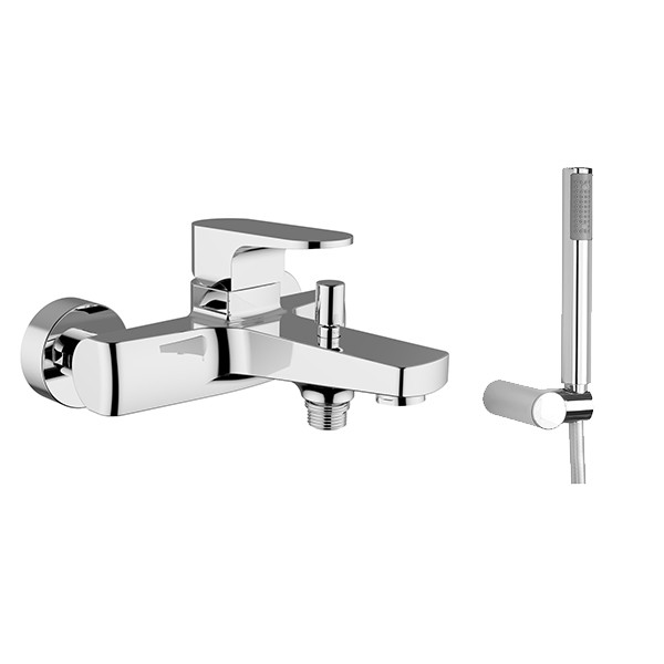 Zipponi MAIA Смеситель для ванны 1-рычаж.с ручной лейкой, хром