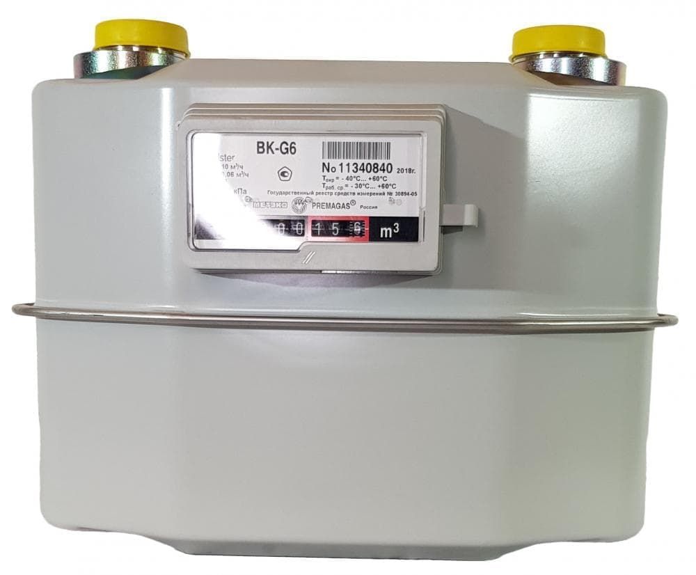 Счетчик газовый бытовой МК G6 V2 (левый)