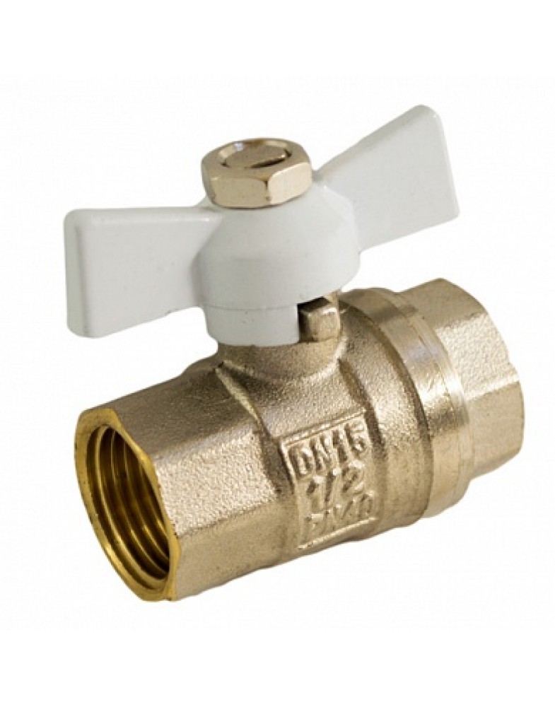 Кран шаровой STI 15 мм, Г/Г, бабочка