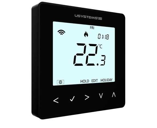 Термостат цифровой USYSTEMS HTC, черный