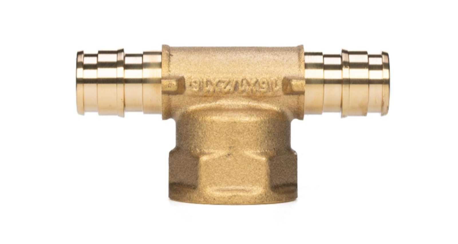 Тройник USYSTEMS с внутренней резьбой 16 мм-Rp1/2″ВР-16 мм, латунь