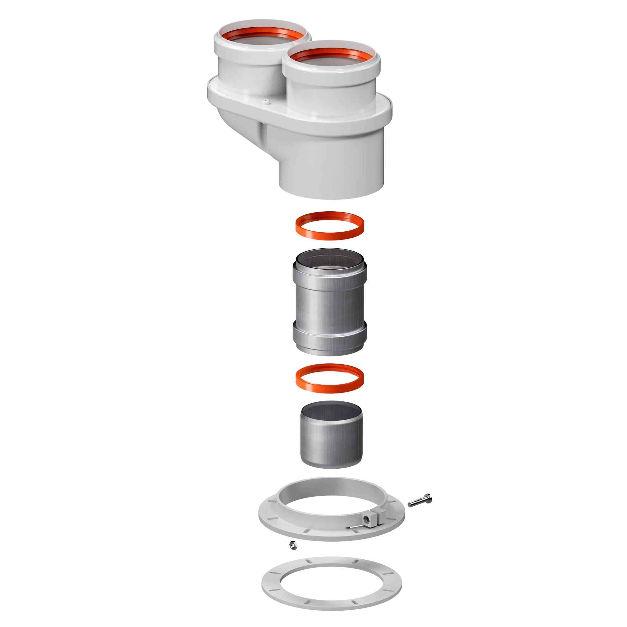 Адаптер KRATS моноблочный на двухтрубную систему D80/80