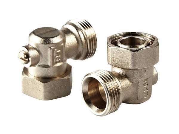 Набор нижнего подключения ROYALTHERMO угловой раздельный, 3/4х3/4ЕК