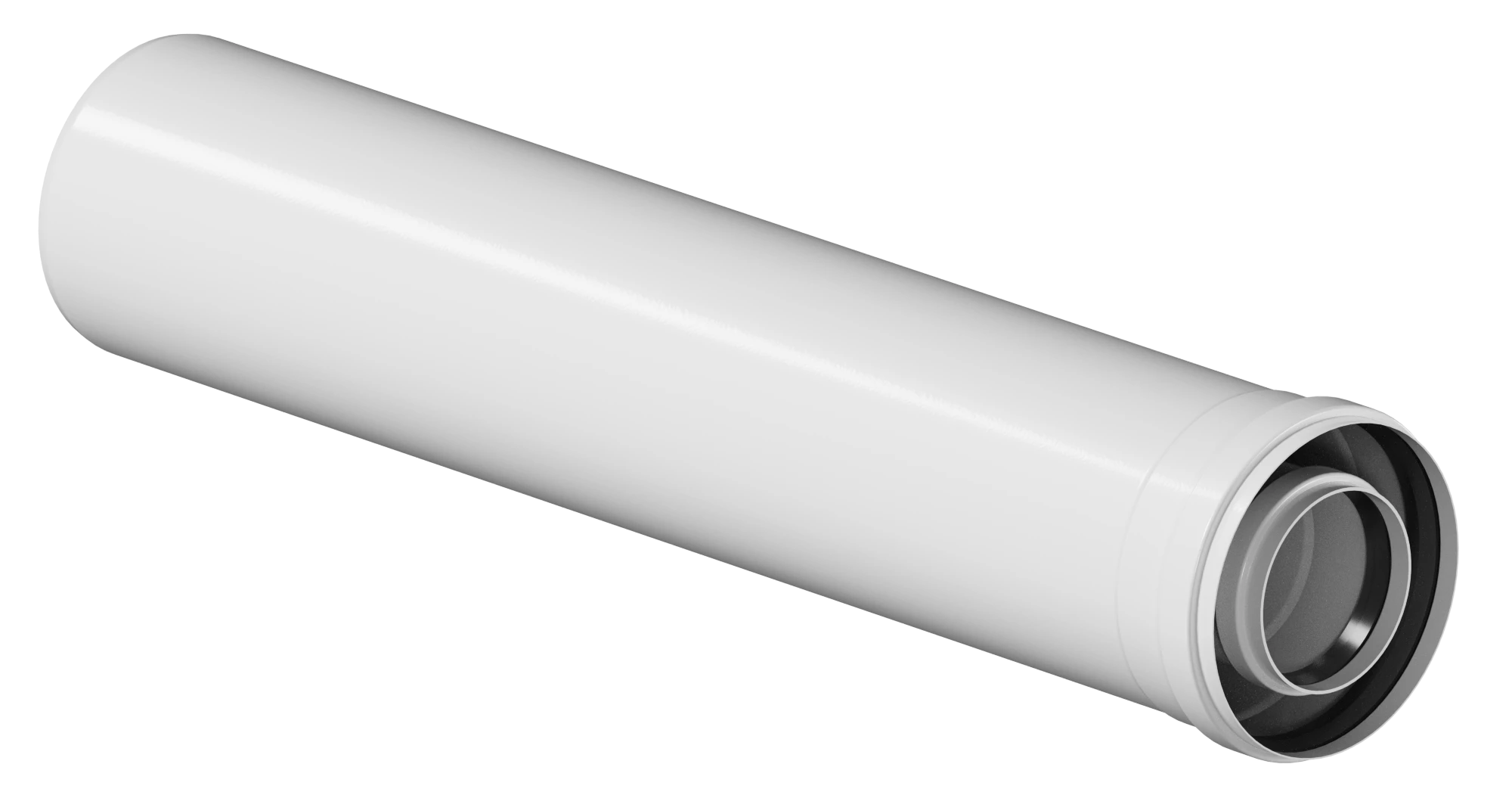 Удлинитель KRATS конденсационный, D60/100, 500 мм