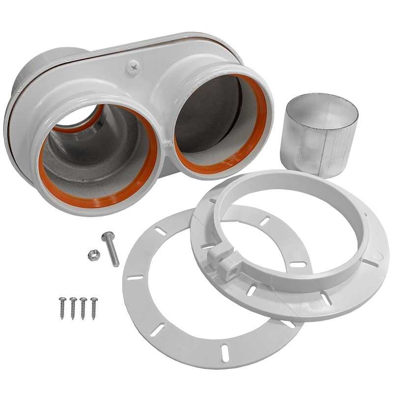 Адаптер WAAG, раструб-труба, 60/100-80, алюминий