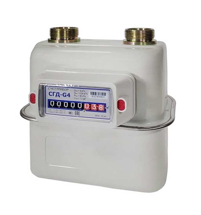 Счетчик газа бытовой СЧЕТПРИБОР СГД G4 (правый)