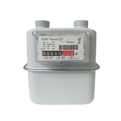 Счетчик газа бытовой СИГМА СГБТ G4-110-Н5-30 ВК, левый