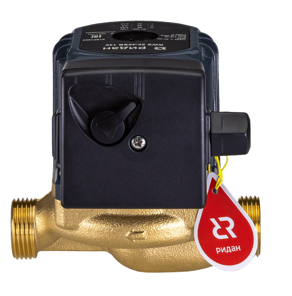 Насос циркуляционный с мокрым ротором РИДАН RWS 25-80SB, электронное регулирование