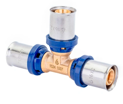 USYSTEMS MLC Plus пресс-тройник 20-20-20, латунь