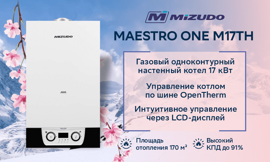 Котёл газовый настенный MIZUDO Maestro One M17TH