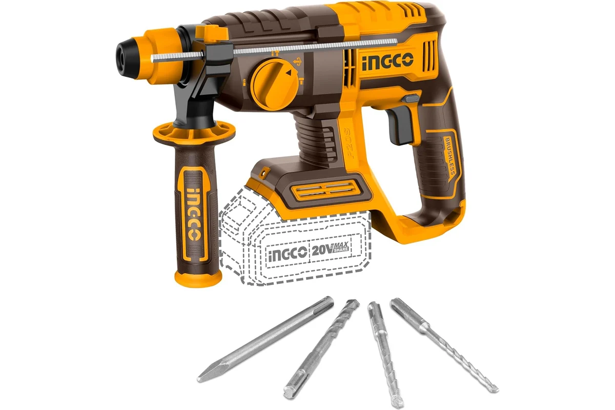 Перфоратор INGCO Industrial SDS+, CRHLI20208 без АКБ и ЗУ